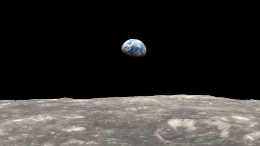 地球视图从月亮高清壁纸