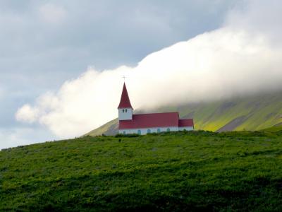 冰岛风景教堂壁纸