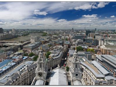 伦敦视图从上面墙纸