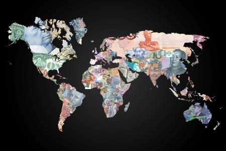 钱世界地图壁纸