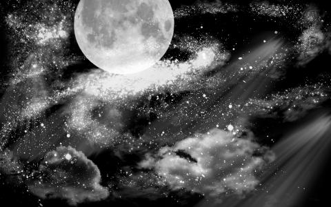 月亮和星星壁纸