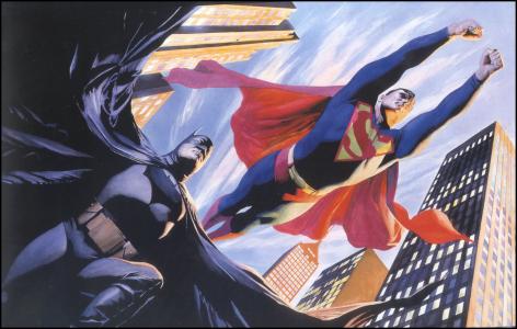 蝙蝠侠和超人壁纸