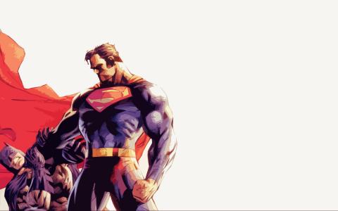 超人与蝙蝠侠壁纸