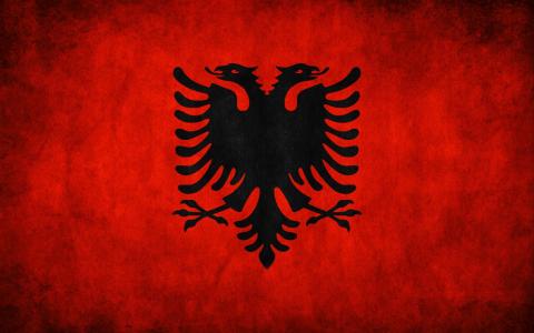 阿尔巴尼亚壁纸的旗子