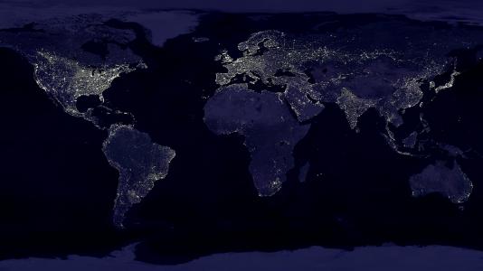地球在晚上壁纸