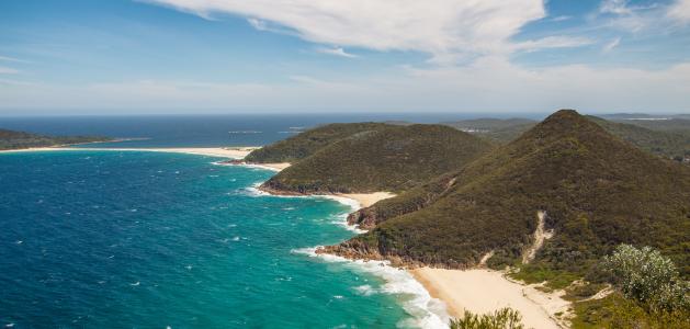 蔚蓝的澳大利亚海岸