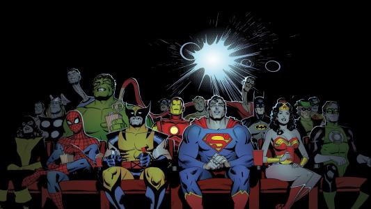 超级英雄在电影院高清壁纸