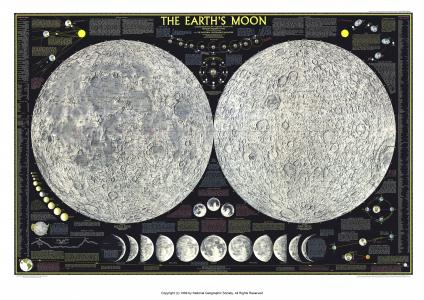 从1969年壁纸月球信息图表
