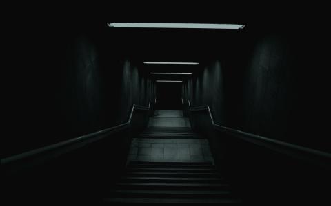 黑暗的楼梯壁纸