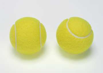 黄色网球图片