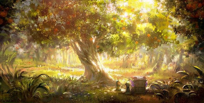 《妖精树林的小不点》榕树动漫场景