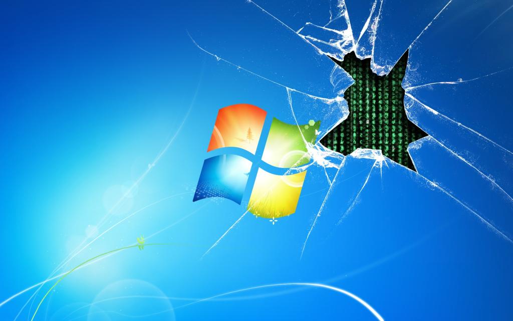 电脑碎屏壁纸图片